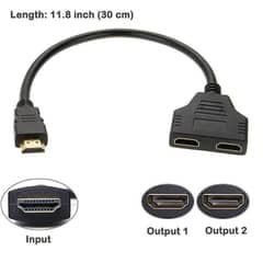 HDMI Splitter Cables Male 1080P to Dual HDMI Female 1 to 2 Way HDMI