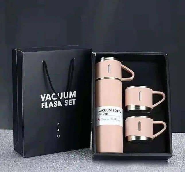 Vacuum Flask set with 3;Cups ,500 ml 2