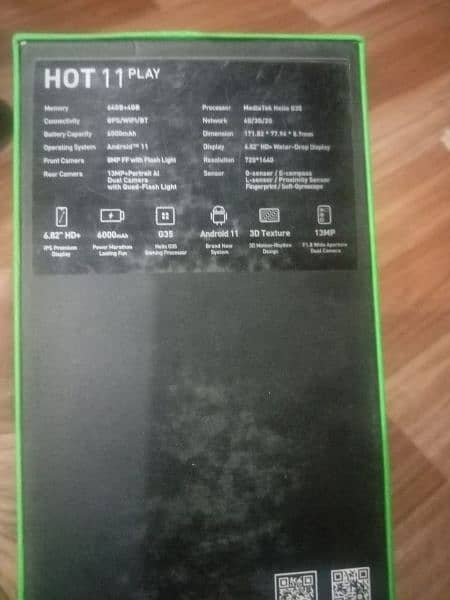 infinix hot 11 play condition 10/9 4/64 6