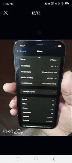 IPHONE 12 PRO MAX 256GB NON PTA 0