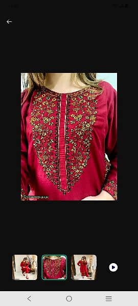 2 psc stitched embroidery suit 2