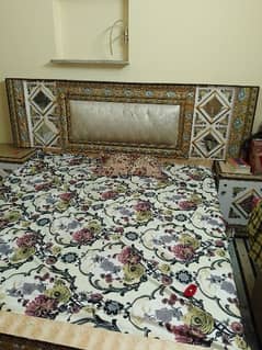 Double bed dressing table.