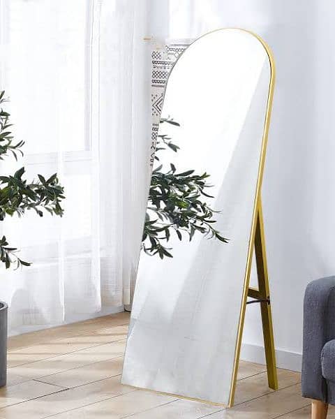 wall hanging mirror with adjustable stand, full size arch mirror 1