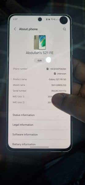 galaxy S21 FE 128gb 7