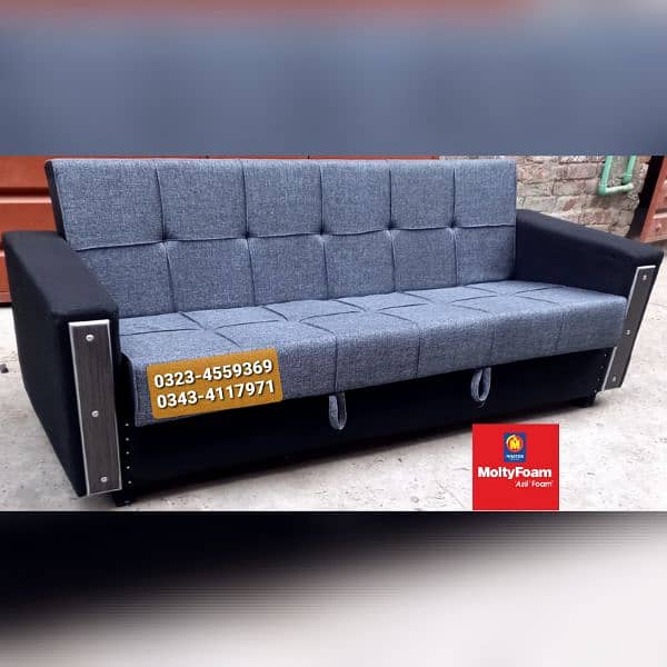 Molty double bed sofa cum bed/dining table/stool/Lshape sofa/chair 3