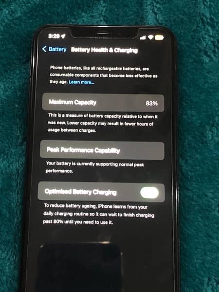 iPhone XS Max non pta just panel gx Baki total genuine h phone bh 83% 6