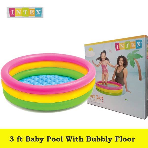 pool kids 3ft bubble foam base high quality 0