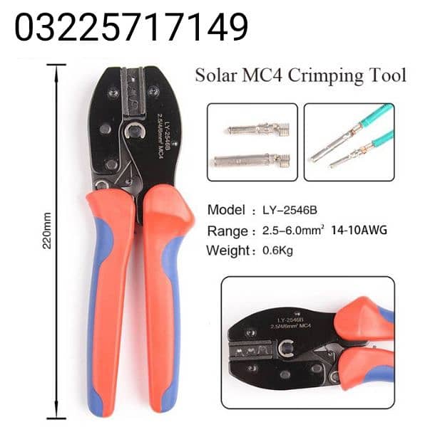 Solar Panels MC4 Connector Crimping Tool All Model's 1