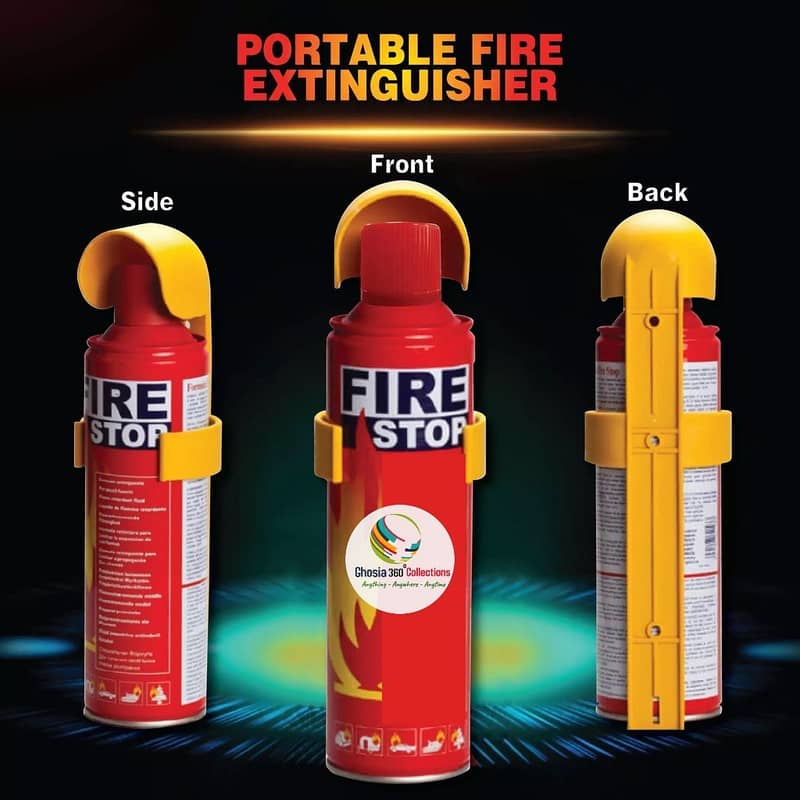 Foam Type Fire Extinguisher 500ML Home Emergency Portable Spray Emerg 0