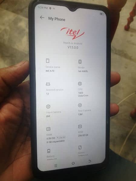 itel a70 4+4 128 0