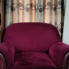 maroon sofa set