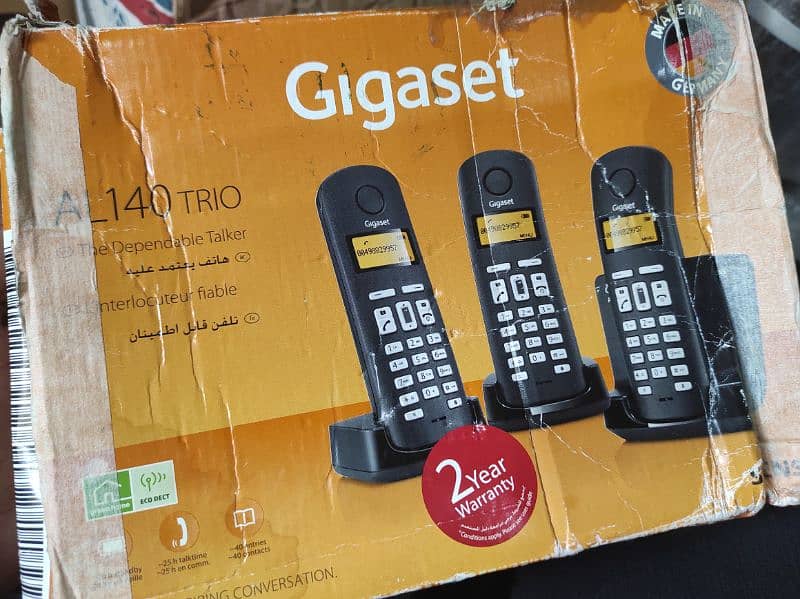 Germany imported Gigaset AL140 trio cordless phone 0