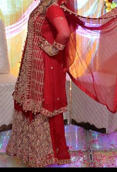 **Elegant Bridal Dress in Anari Color**