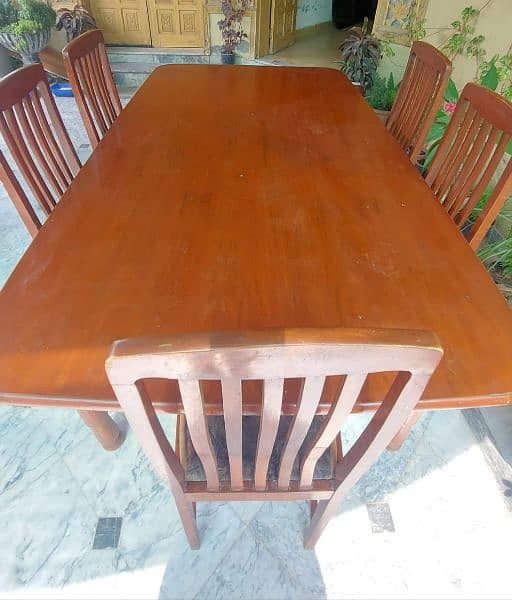 Wooden dining table 1