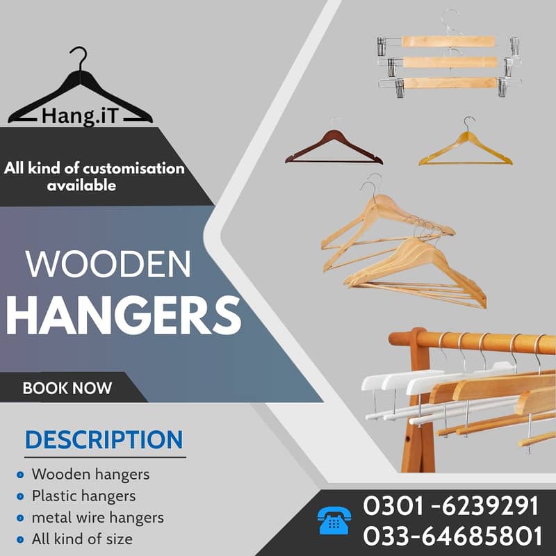 WOODEN HANGERS | HANGERS | BOUTIQUE | NEW | PRO | 0