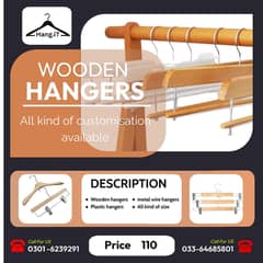 WOODEN HANGERS |Boutique|HANGERS|PLASTIC HANGERS|New|pro