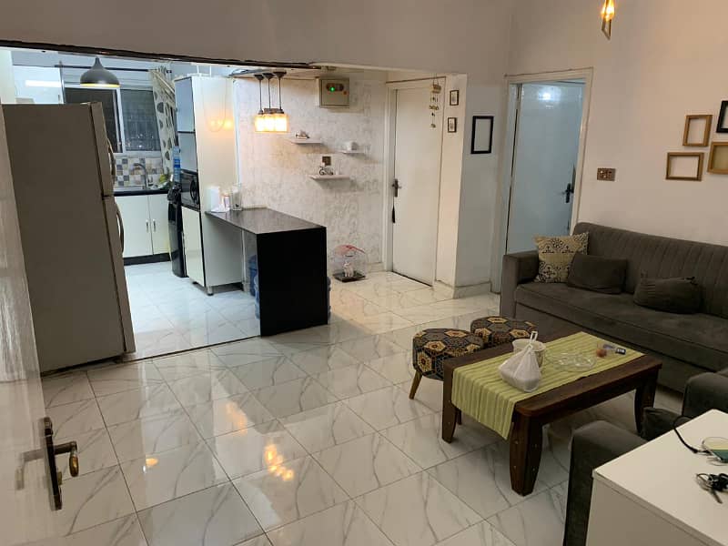 2 Bed DD flat For Sale Abdullah Apartment In Gulistan E Johar Blk16 1