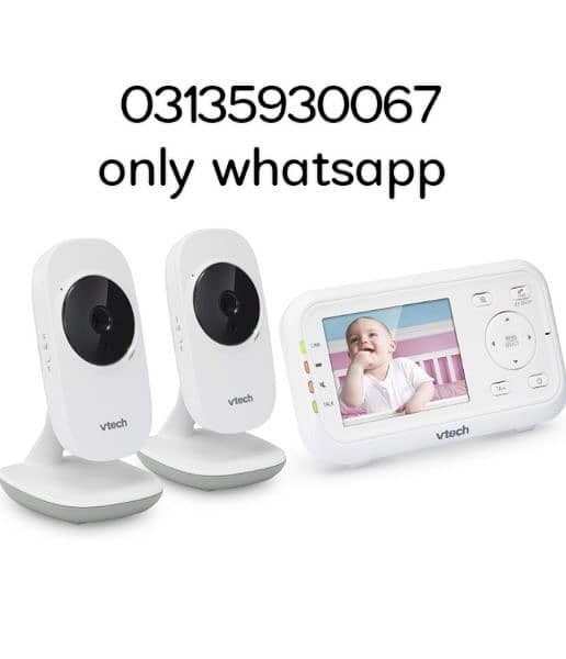 VTech Digital Video Baby Monitor 2 Cameras Night Vision 0