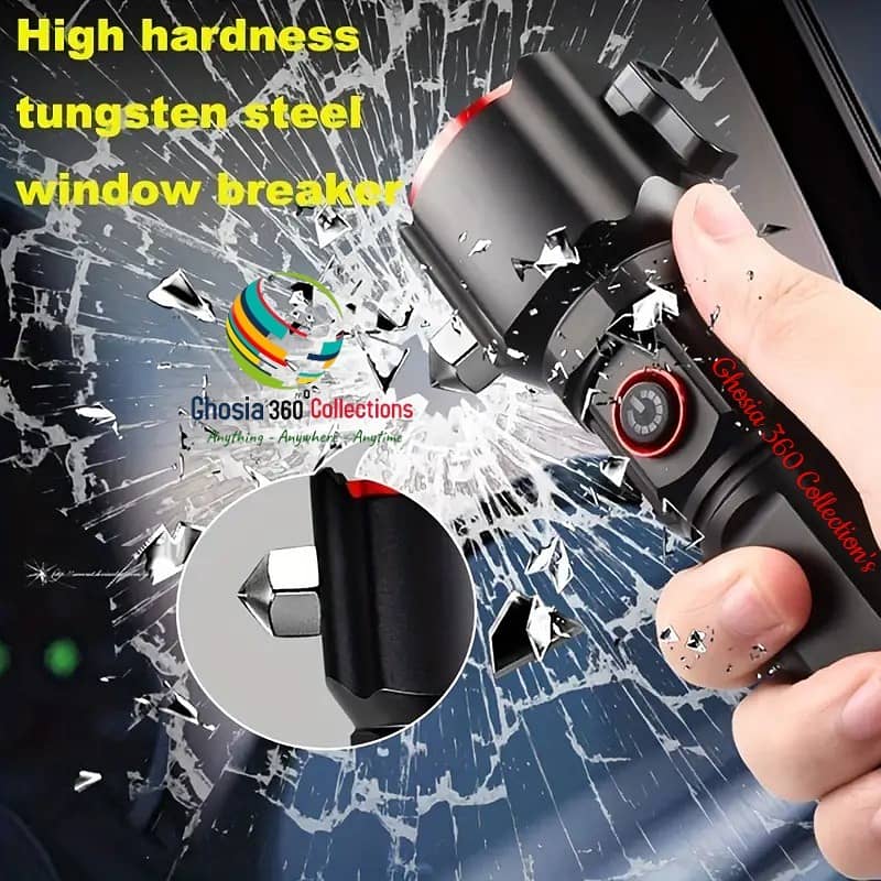 Multifunctional Rechargeable Flashlight With White Laser Wick, Window 4