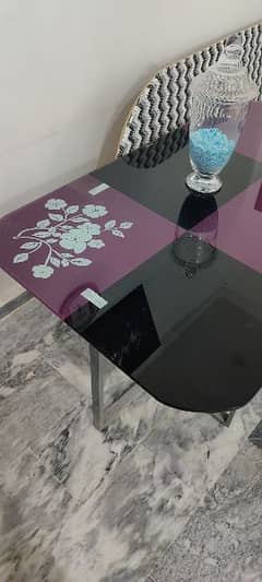 Space Saving Dining Table (Black/Purple) 0