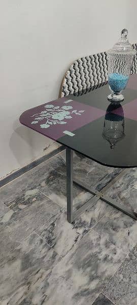 Space Saving Dining Table (Black/Purple) 4