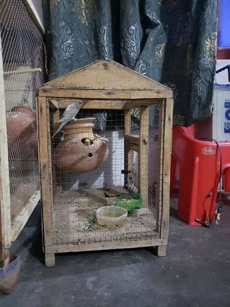 1 large and 1 small Birds cage 2