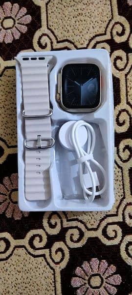 Watch 10 Ultra Smart watch (white straps) 1
