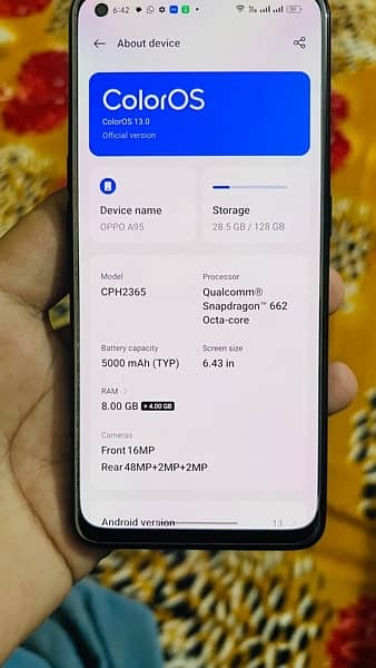 oppo A95 8 +128 with box 7