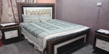 bed set / double bed / king size bed / wooden bed