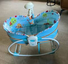 mastella baby bassinet 5 in 1 ( rocker cot with vibration and music)