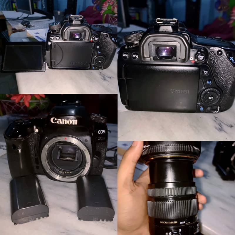 I am selling my Cannon 80D complete kit. Sigma lense 17/50 2.8*with bo 1