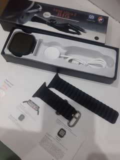 Ultra Smart Watch T800 Full Black Complete Box Packed