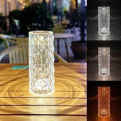 Crystal Lamp Rose Light Diamond Lamp 16 Colors Changing 1