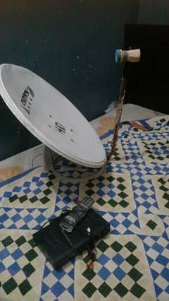 dish with receiver and remote