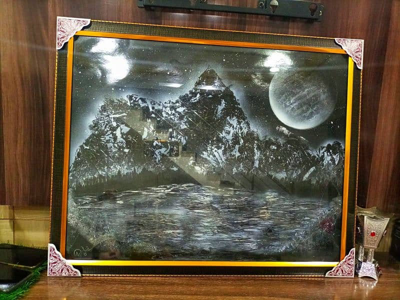 landscape spray painting with unique and splendid concept. 6