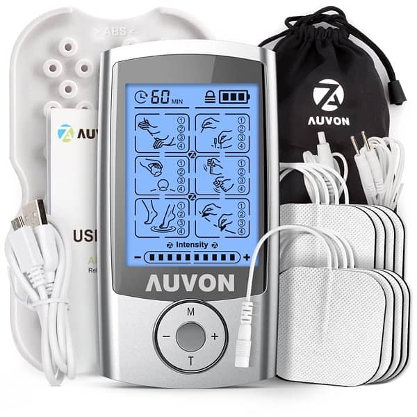 AUVON Rechargeable TENS Machine Muscle Stimulator, 24 Modes 11