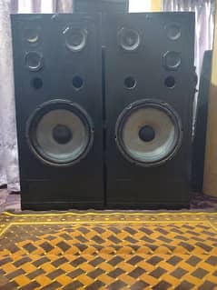 12' inch Speakers Pair with Sony Tuiters Mount in Woofers Box