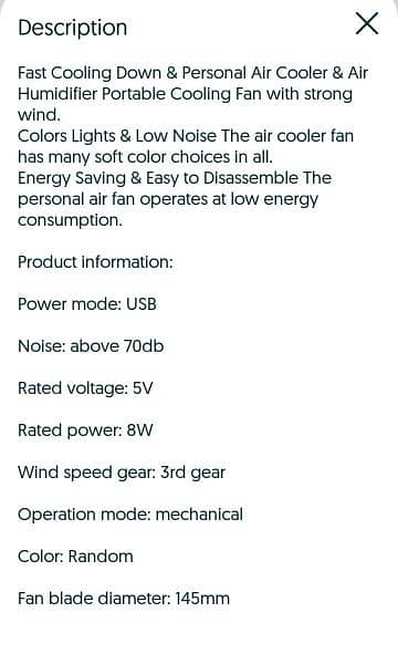 Portable Air Cooler now in 40% of 8