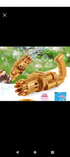 Bubble machine gun.