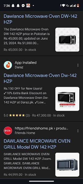 Dawlance microwave oven 2 in 1 grill baking bhi hote h large size 3