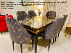 Designer Home excellent Dining set and household in 60% off