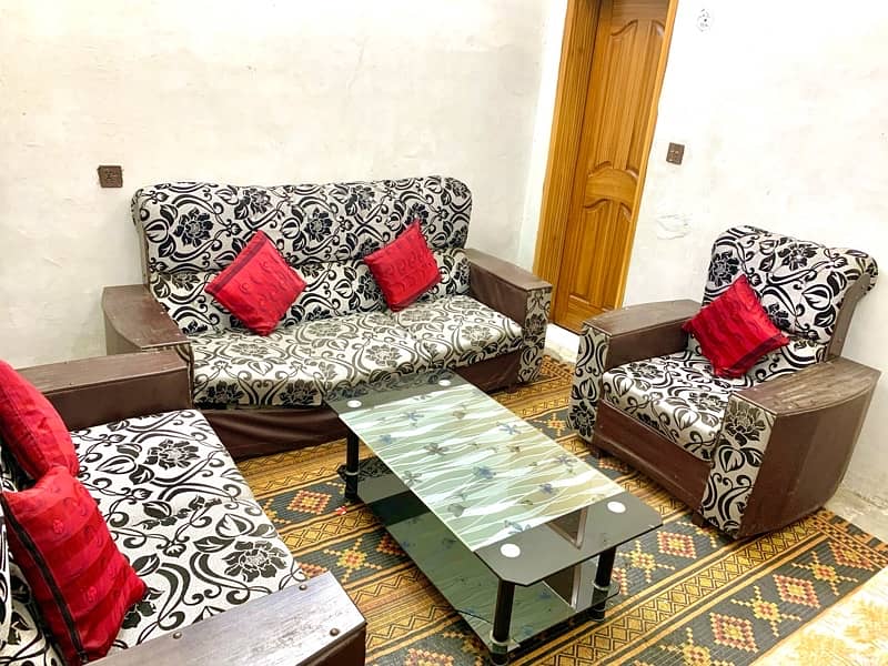 6 Seater Sofa Set with Table 0