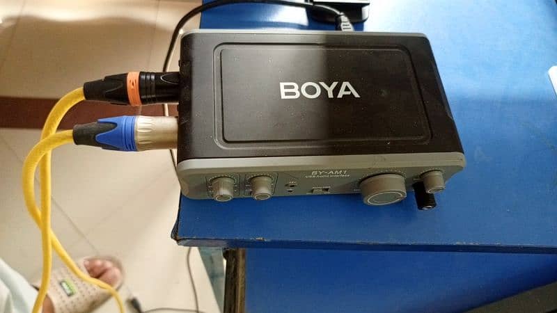 Boya Dynamic Microphones with Boya Daul channel Mixer 1