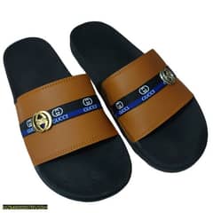 Men's Artificial Leather Casual Slippers