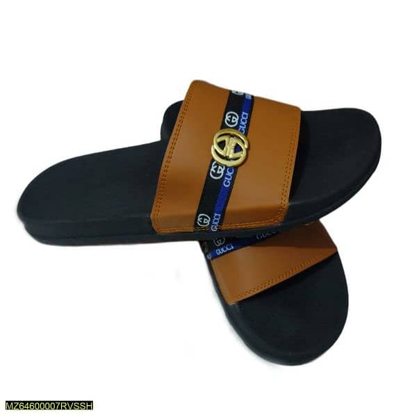Men's Artificial Leather Casual Slippers 1