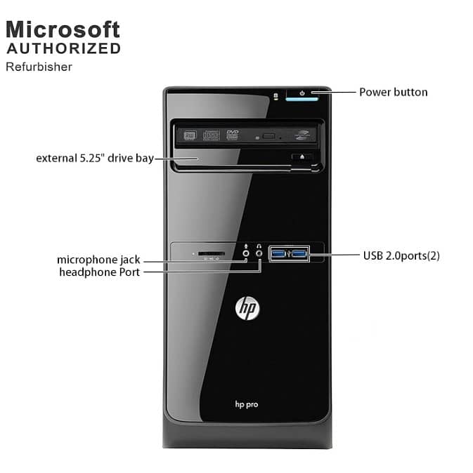 HP Pro 3500 Micro Business CPU with Monitor: (Acer version: "AL1717") 0