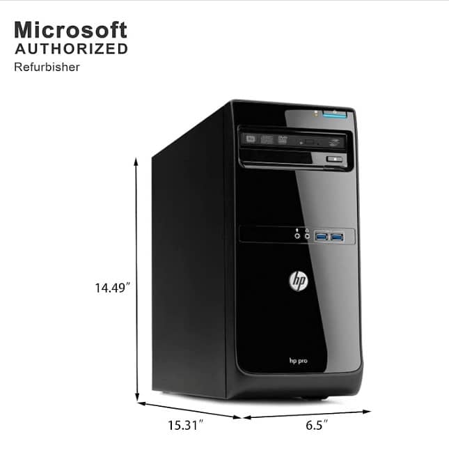 HP Pro 3500 Micro Business CPU with Monitor: (Acer version: "AL1717") 1