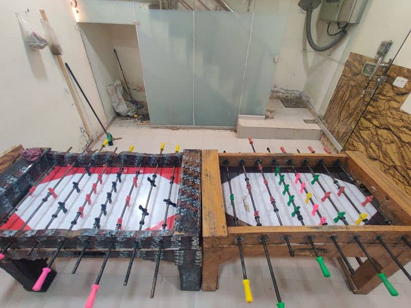 Foosball Table Football Game 2 Games Nice Condition 6