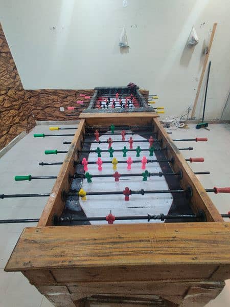 Foosball Table Football Game 2 Games Nice Condition 7