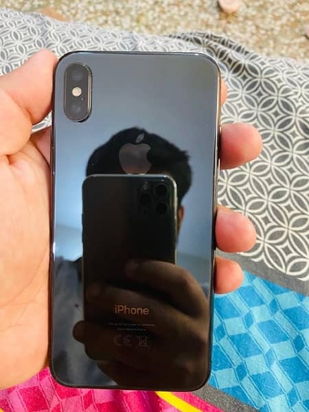 Iphone X 64Gb PTA Approved Black Color 1